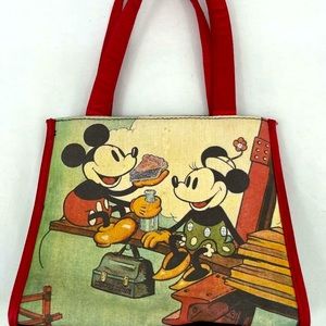 Rare Vintage Walt Disney World Kids MICKEY & MINNIE MOUSE Purse